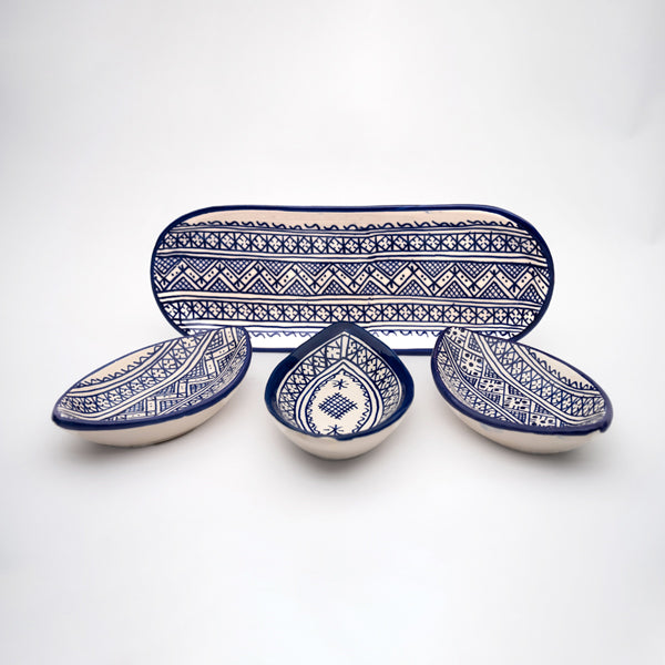 Ensemble bateau zwak amazigh bleu