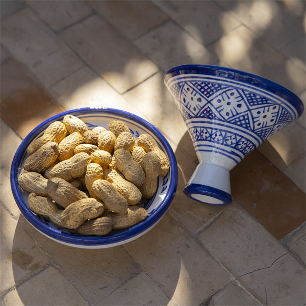Mini tagine zwak amazigh bleu