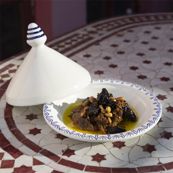 Tagine palais zwak khafif bleu