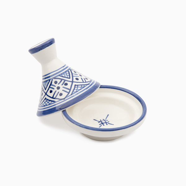 Mini tagine zwak amazigh bleu